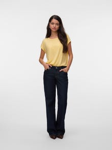 Vero Moda VMAVA T-shirts -Pale Banana - 10284468