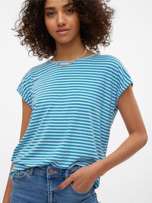 Vero Moda VMAVA T-shirts -Ibiza Blue - 10284469