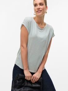 Vero Moda VMAVA T-Shirt -Gray Mist - 10284469