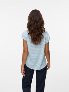 Vero Moda Tavapärane lõige Ümmargune kaelus T-särk -Airy Blue - 10284469