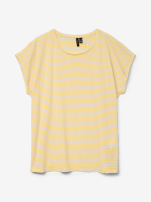 Vero Moda VMAVA T-shirt -Pale Banana - 10284469