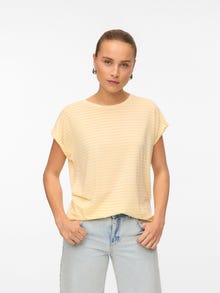 Vero Moda VMAVA T-shirt -Pale Banana - 10284469