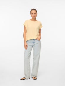 Vero Moda VMAVA T-shirt -Pale Banana - 10284469