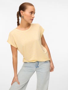 Vero Moda VMAVA T-shirt -Pale Banana - 10284469
