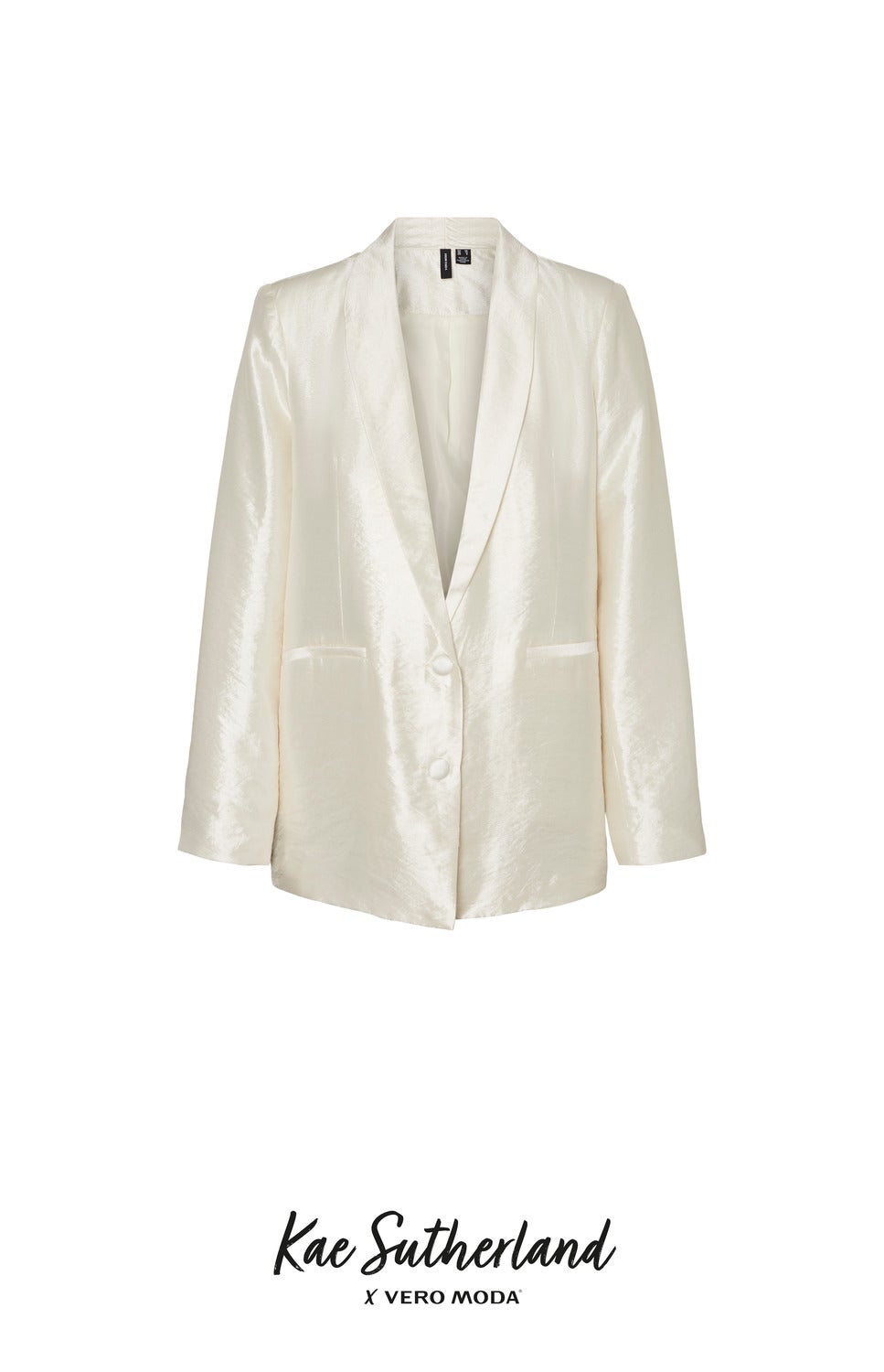 Oversize Fit Spread Collar Blazer | Off 