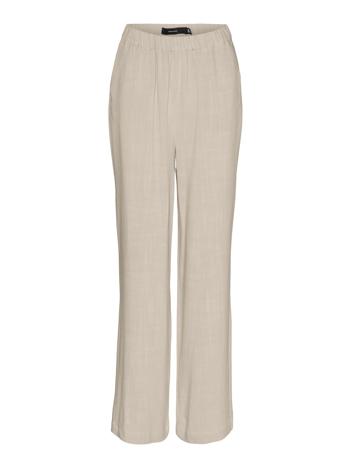 Vero Moda VMTIRAVER Taille moyenne Pantalons -Oatmeal - 10284568
