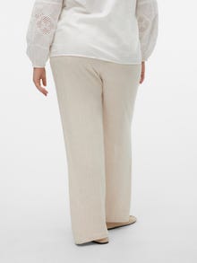 Vero Moda VMTIRAVER Trousers -Oatmeal - 10284568