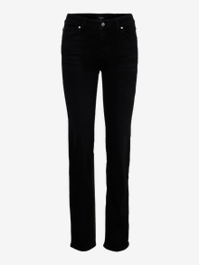 Vero Moda VMDAF Mid rise Straight Fit Jeans -Black Denim - 10284791