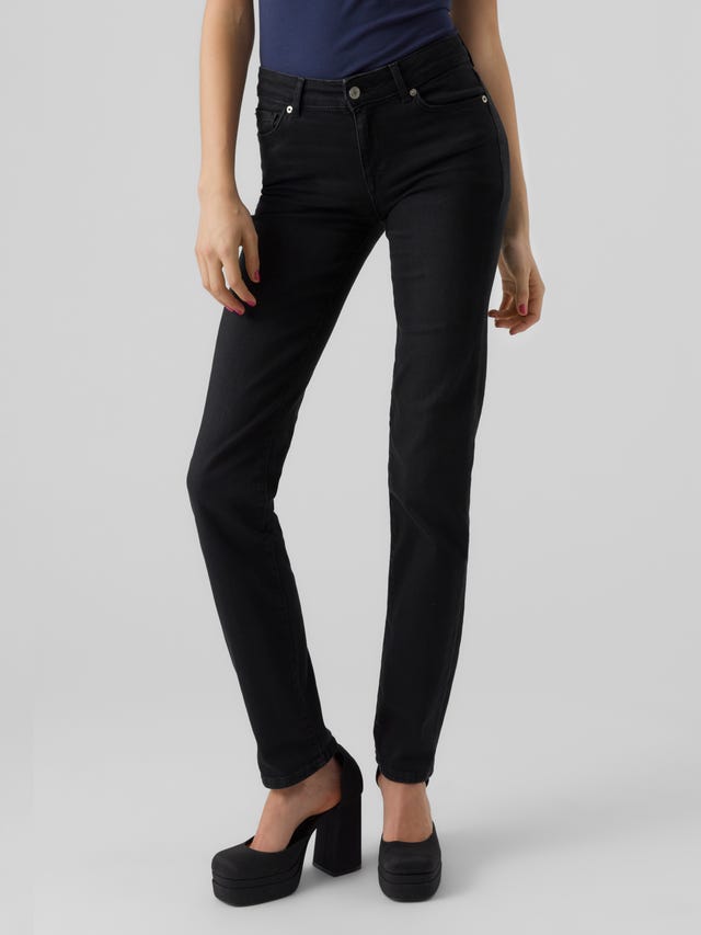 Vero Moda VMDAF Mid rise Straight Fit Jeans - 10284791