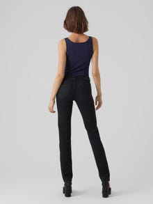 Vero Moda VMDAF Mid rise Straight Fit Jeans -Black Denim - 10284791