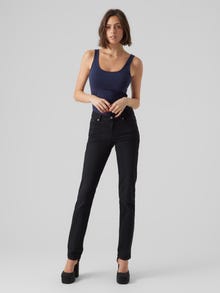 Vero Moda VMDAF Mid rise Straight fit Jeans -Black Denim - 10284791