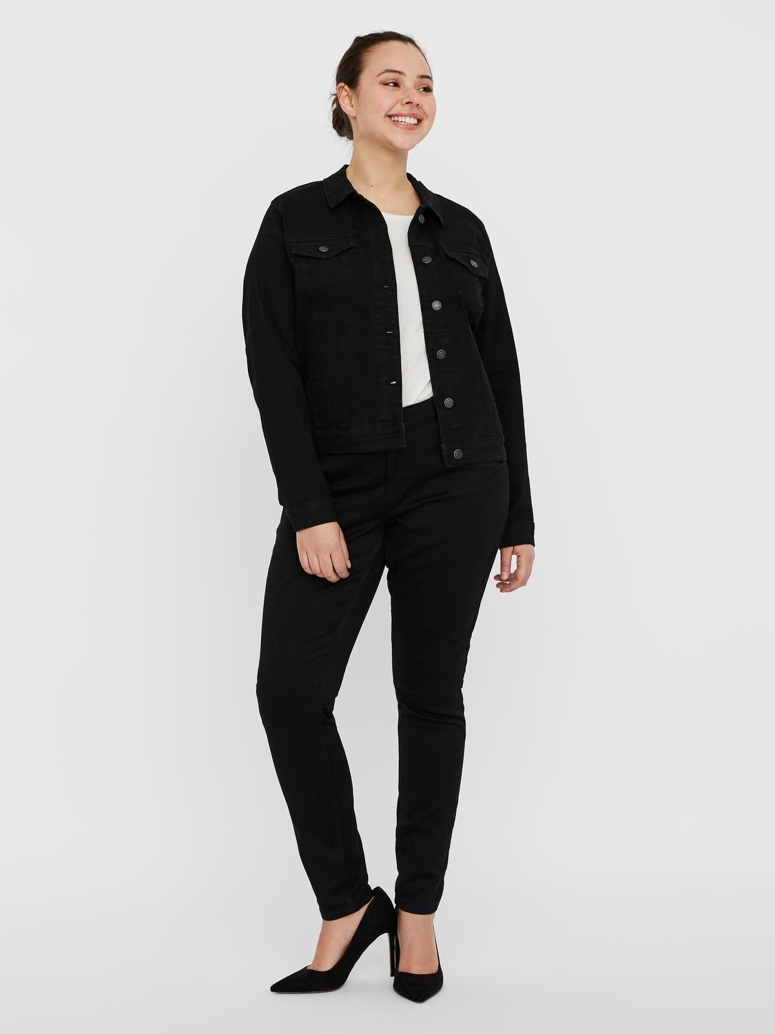 Vero moda clearance black denim jacket