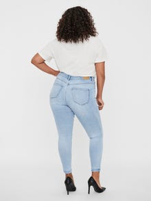 Vero Moda VMPHIA Hög midja Slim Fit Jeans -Light Blue Denim - 10285011
