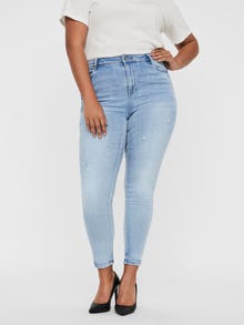 Vero Moda VMPHIA High rise Slim Fit Jeans -Light Blue Denim - 10285011