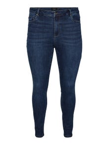 Vero Moda VMPHIA High rise Skinny Fit Jeans -Dark Blue Denim - 10285012