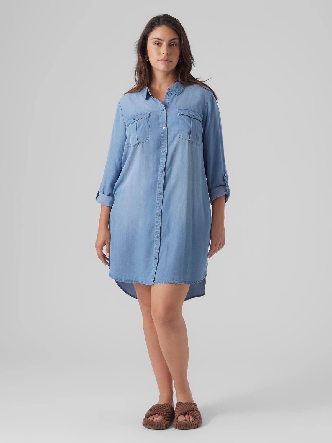 Vero Moda VMSILA Short dress -Light Blue Denim - 10285017