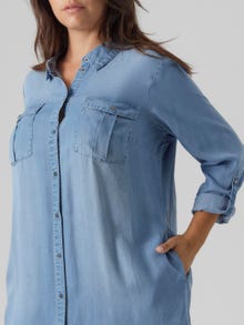 Vero Moda VMSILA Korte jurk -Light Blue Denim - 10285017