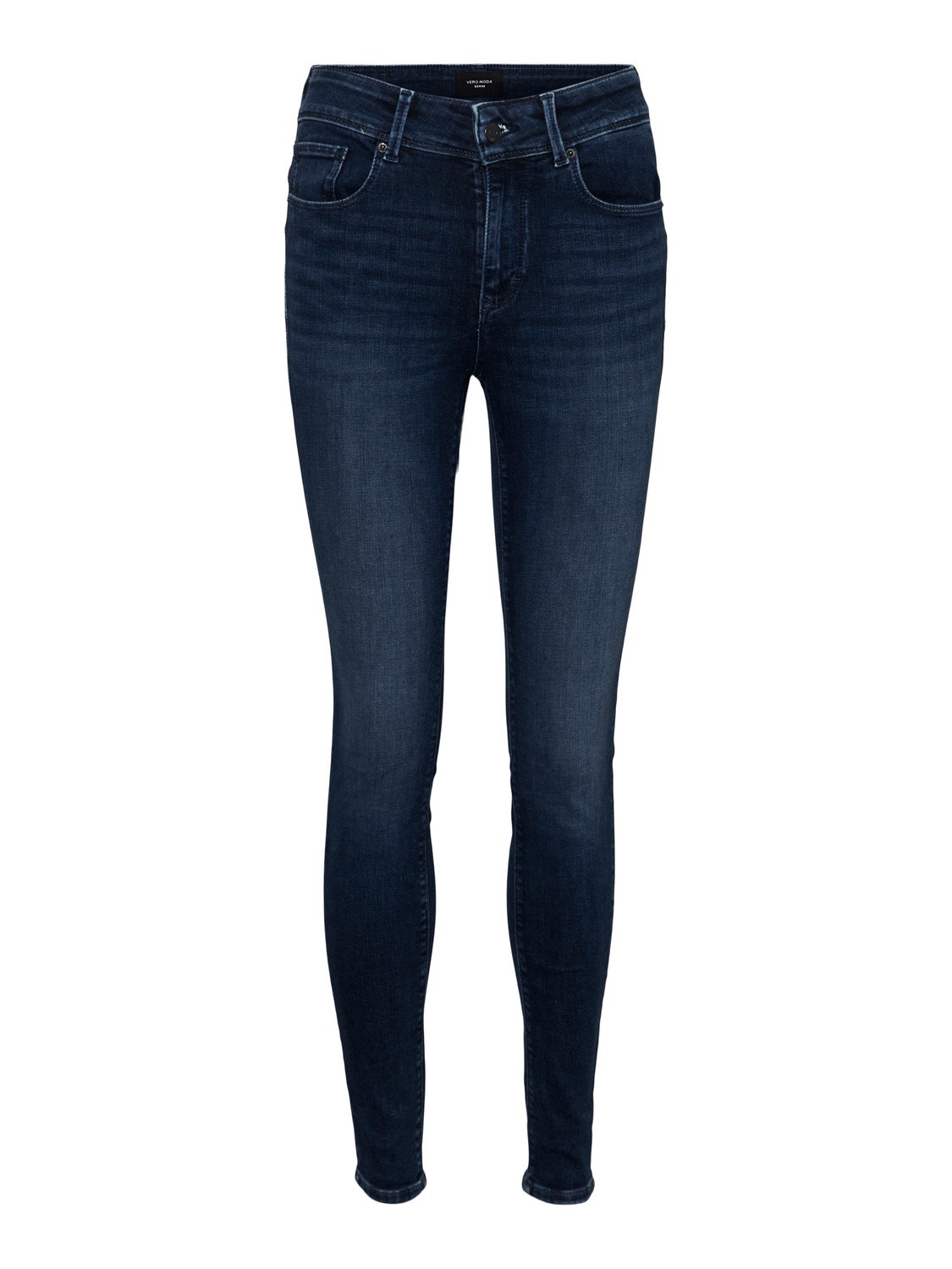 Vero Moda VMEMBRACE Taille moyenne Skinny Fit Jeans -Dark Blue Denim - 10285018