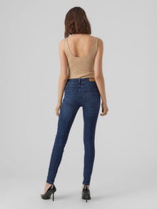 Vero Moda VMEMBRACE Vita media Skinny Fit Jeans -Dark Blue Denim - 10285018