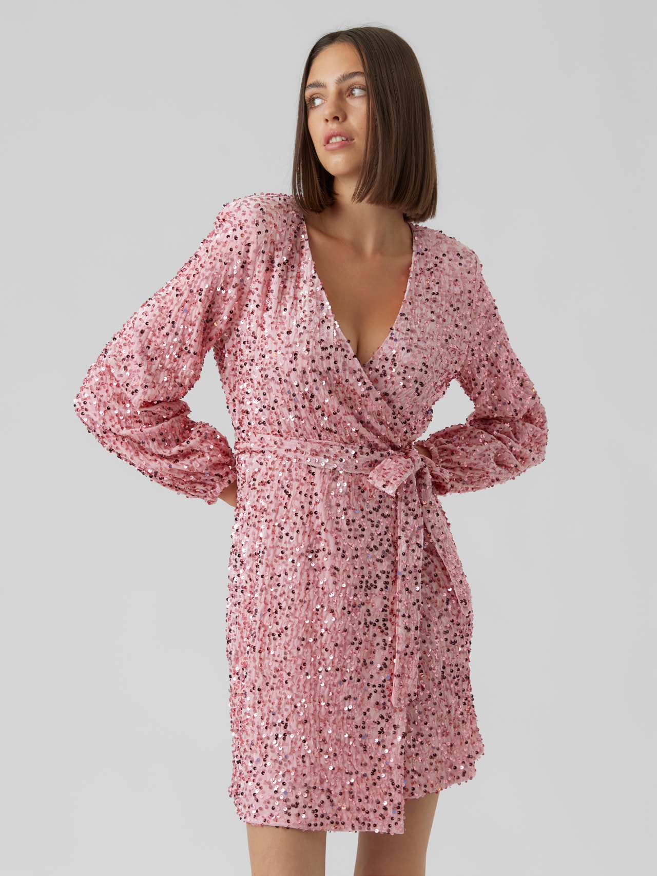 Vero Moda VMBELLA Korte jurk -Candy Pink - 10285030