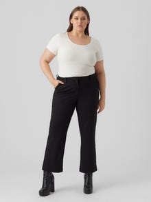 Vero Moda VMCZAMIRA Mellemhøj talje Bukser -Black - 10285037
