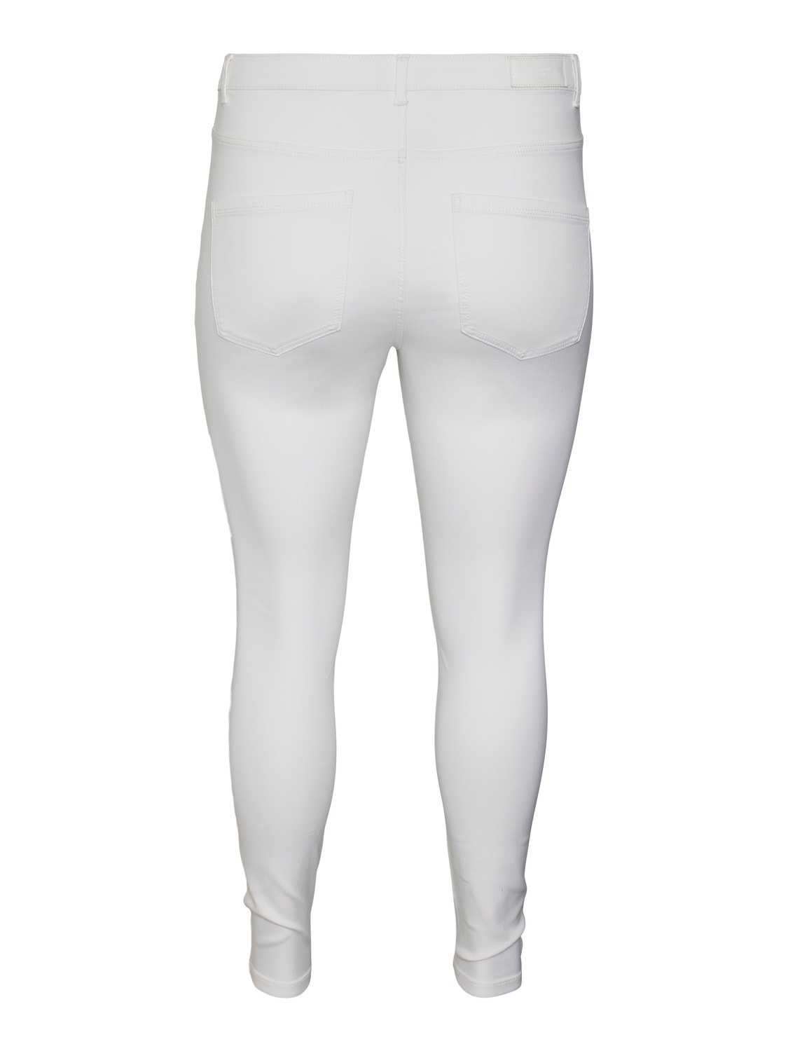 Vero Moda VMPHIA Hohe Taille Skinny Fit Jeans -Bright White - 10285085