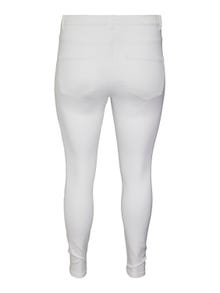 Vero Moda VMPHIA Hohe Taille Skinny Fit Jeans -Bright White - 10285085