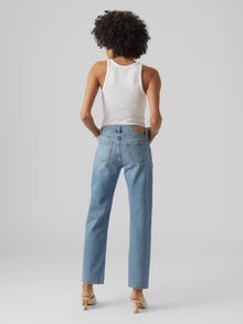 Vero Moda VM90S Niedrige Taille Gerade geschnitten Jeans -Medium Blue Denim - 10285105