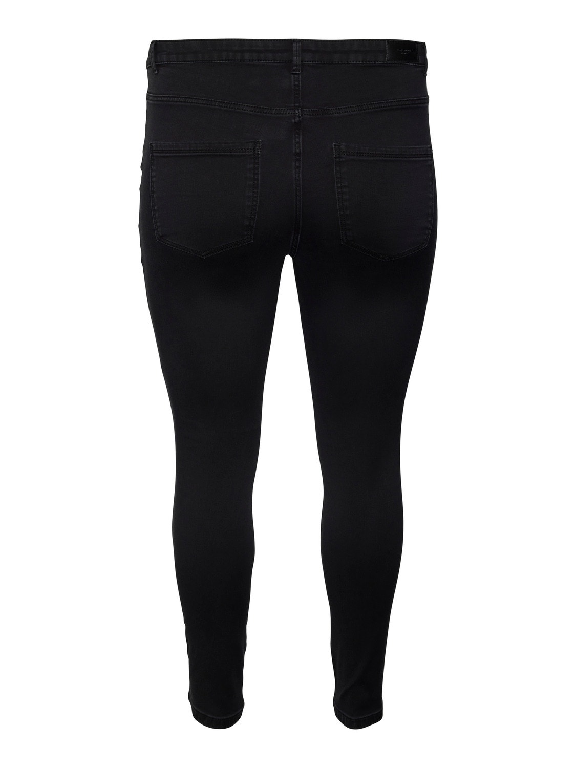 Vero Moda VMPHIA Hohe Taille Slim Fit Jeans -Black - 10285110