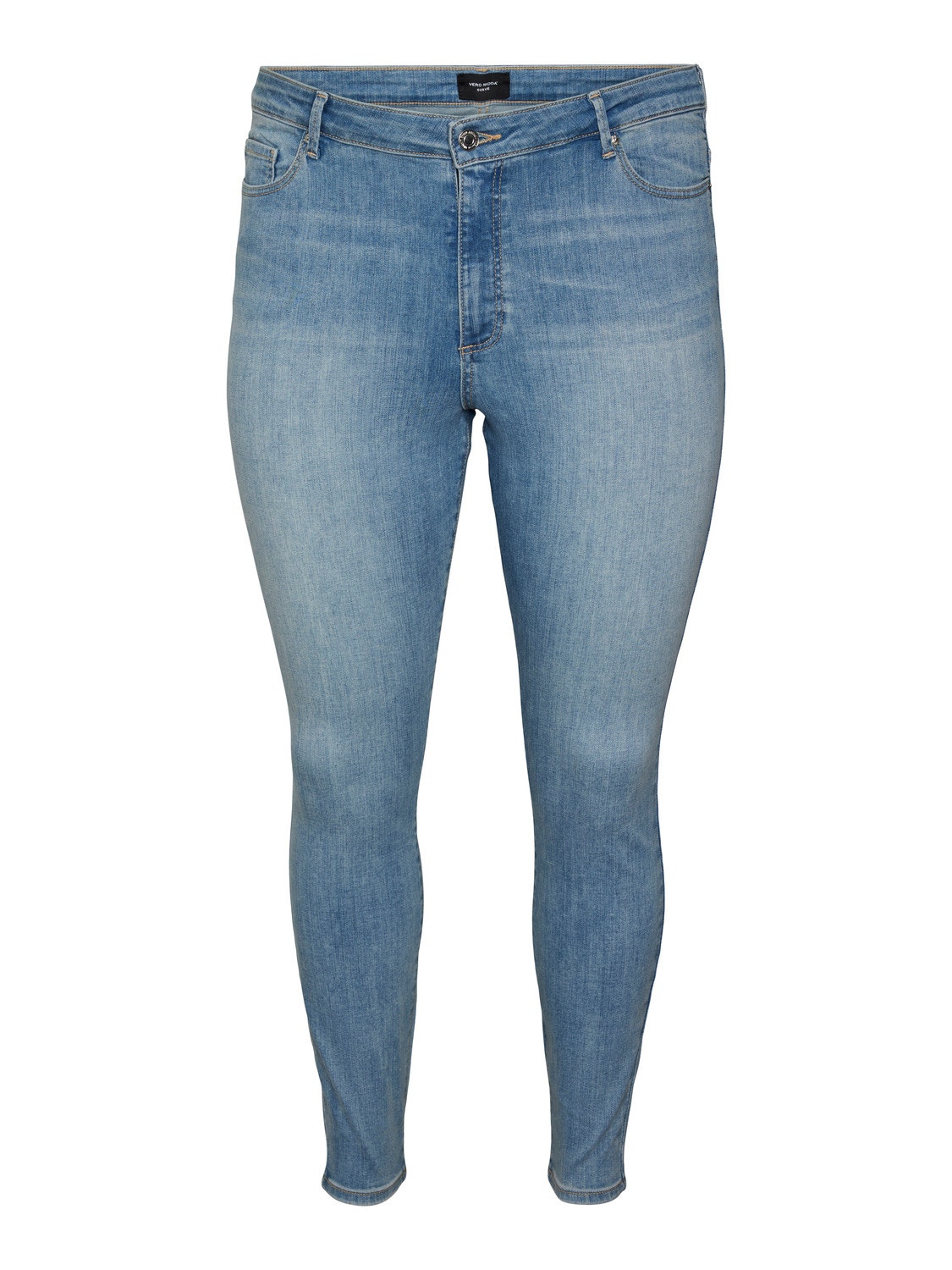 Vero Moda VMPHIA Høyt snitt Slim Fit Jeans -Light Blue Denim - 10285113