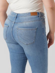 Vero Moda VMCPHIA Korkea vyötärö Slim fit Farkut -Light Blue Denim - 10285113