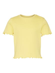 Vero Moda VMLAVENDER T-skjorte -Lemon Zest - 10285290