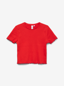 Vero Moda VMLAVENDER T-shirts -Fiery Red - 10285290