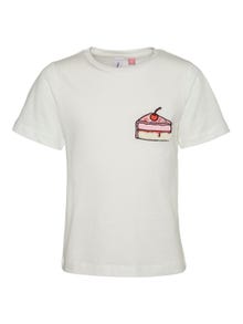 Vero Moda VMMIAFRANCIS T-shirt -Snow White - 10285292