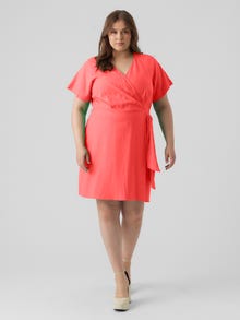 Vero Moda VMMYMILO Short dress -Georgia Peach - 10285345