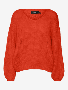 Vero Moda VMADA Genser -Spicy Orange - 10285367