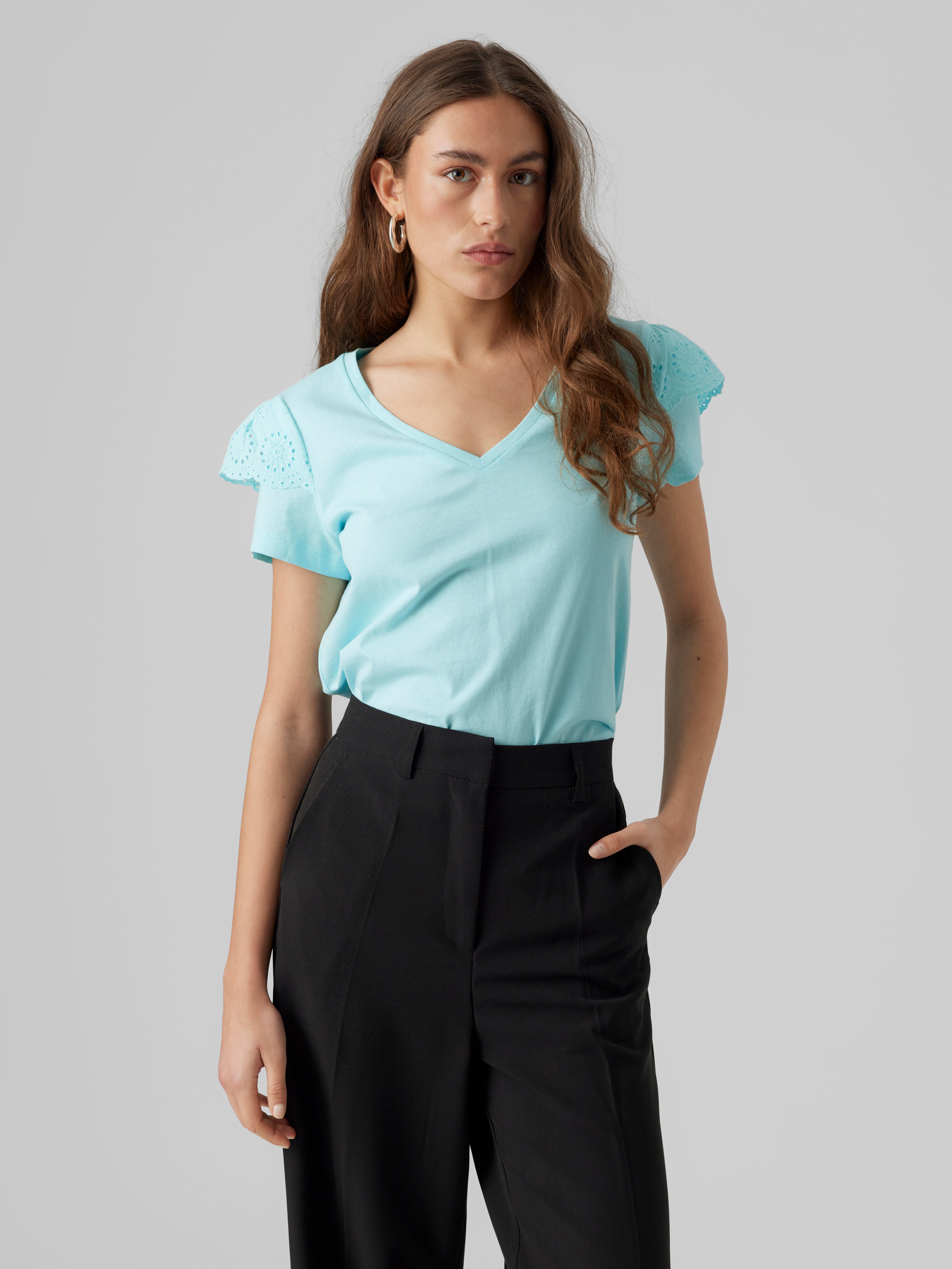 blus | Ljust turkos | Vero Moda®