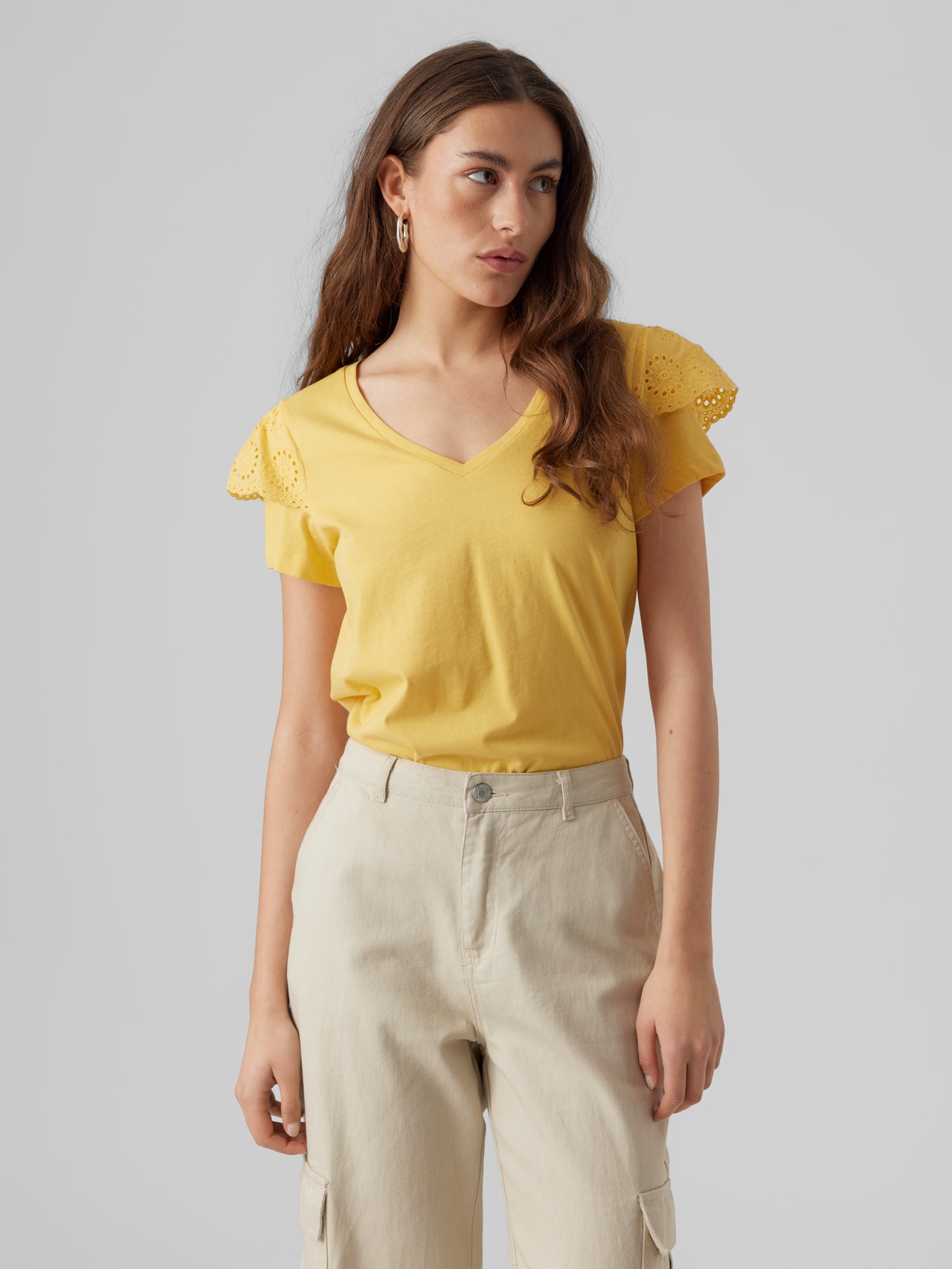 perspectief Mellow Omgekeerde blouse | Midden Geel | Vero Moda®