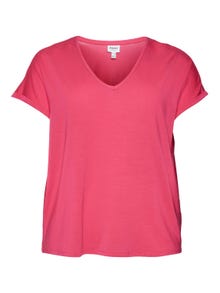 Vero Moda VMAYA T-shirts -Pink Yarrow - 10285453