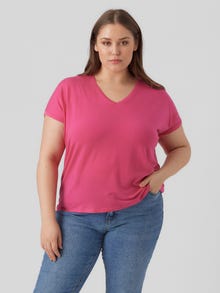 Vero Moda VMAYA T-Shirt -Pink Yarrow - 10285453