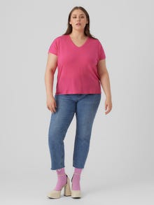 Vero Moda VMAYA T-shirts -Pink Yarrow - 10285453