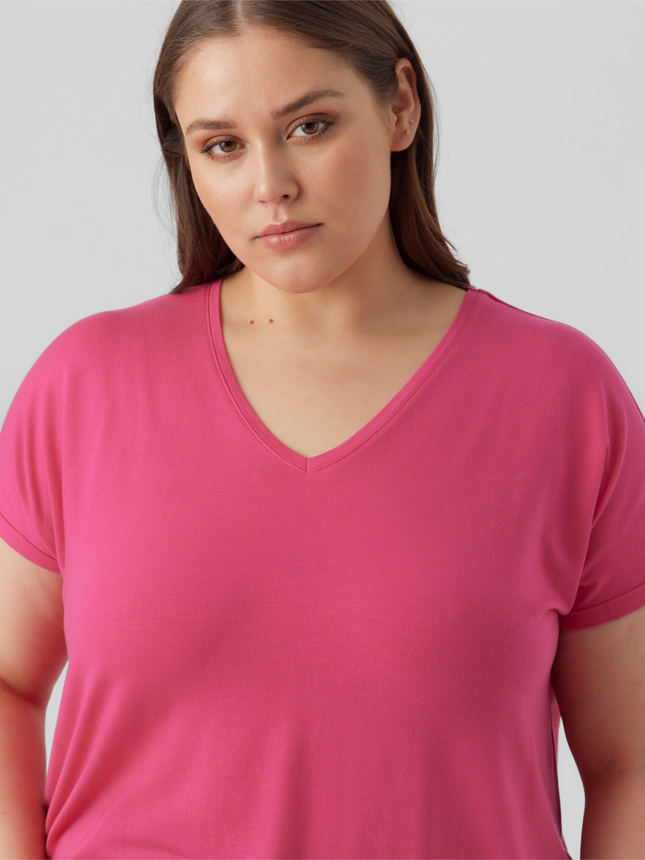 Vero Moda VMAYA T-shirt -Pink Yarrow - 10285453