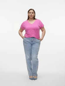 Vero Moda VMAYA T-Shirt -Pink Cosmos - 10285453