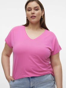 Vero Moda VMAYA T-Shirt -Pink Cosmos - 10285453