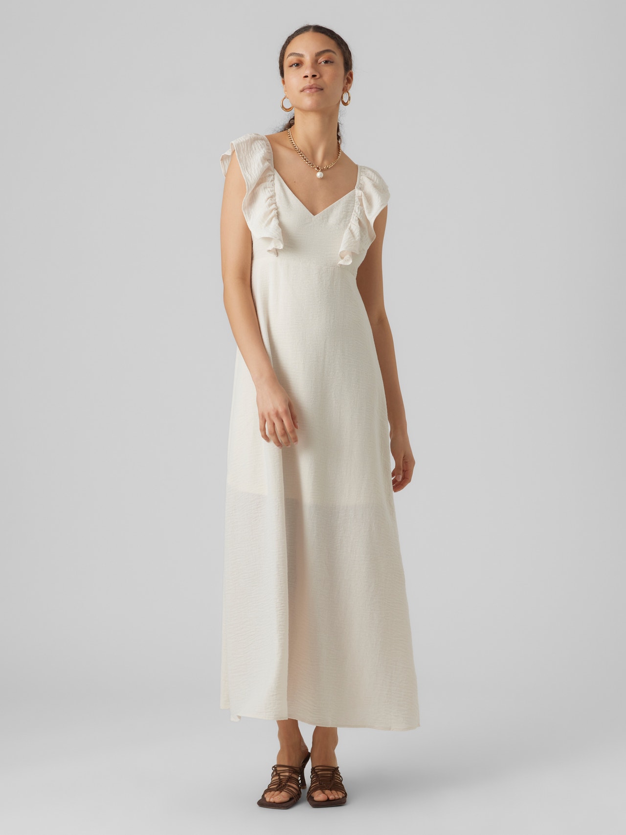 Vero Moda VMCHRIS Long dress -Birch - 10285599