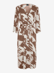 Vero Moda VMPAULA Long dress -Cacao Nibs - 10285612