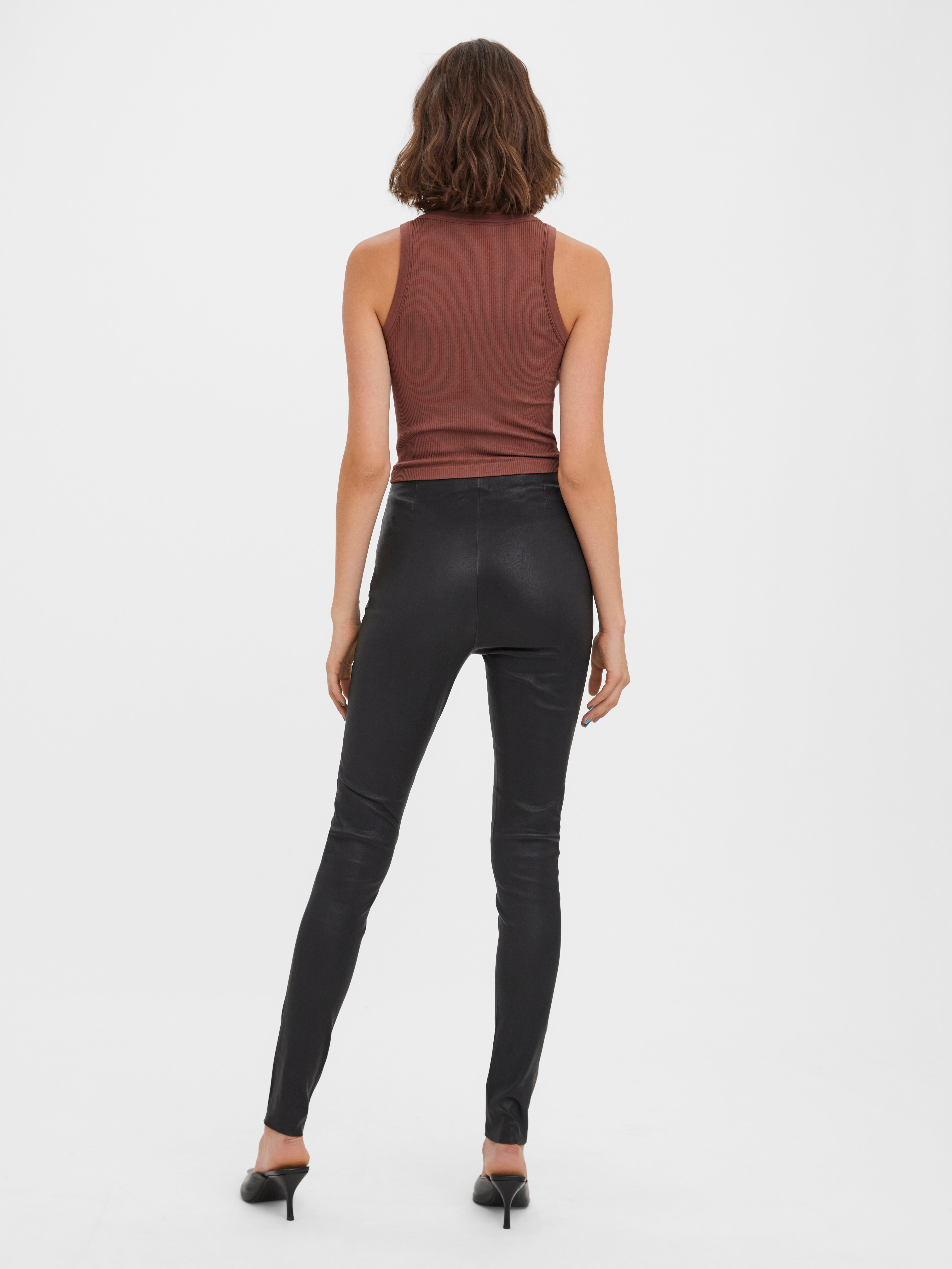 Vero moda sale leather leggings