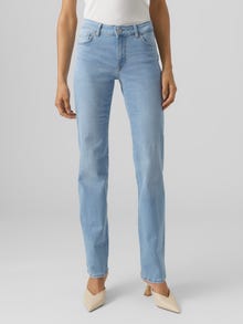 Vero Moda VMDAF Mid rise Straight Fit Jeans -Light Blue Denim - 10285862