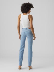 Vero Moda VMDAF Mid Rise Gerade geschnitten Jeans -Light Blue Denim - 10285862