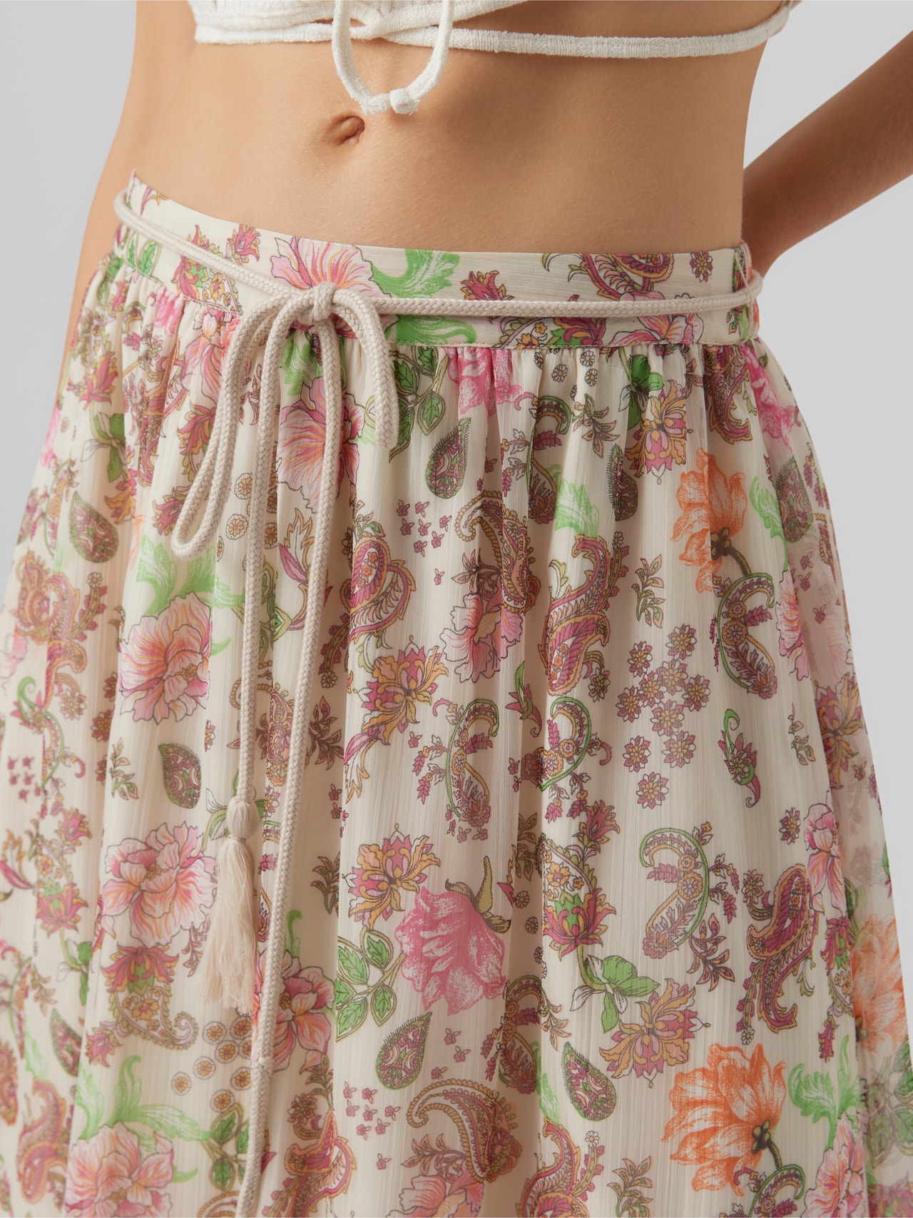 Vero Moda VMSILO Long skirt -Birch - 10286027